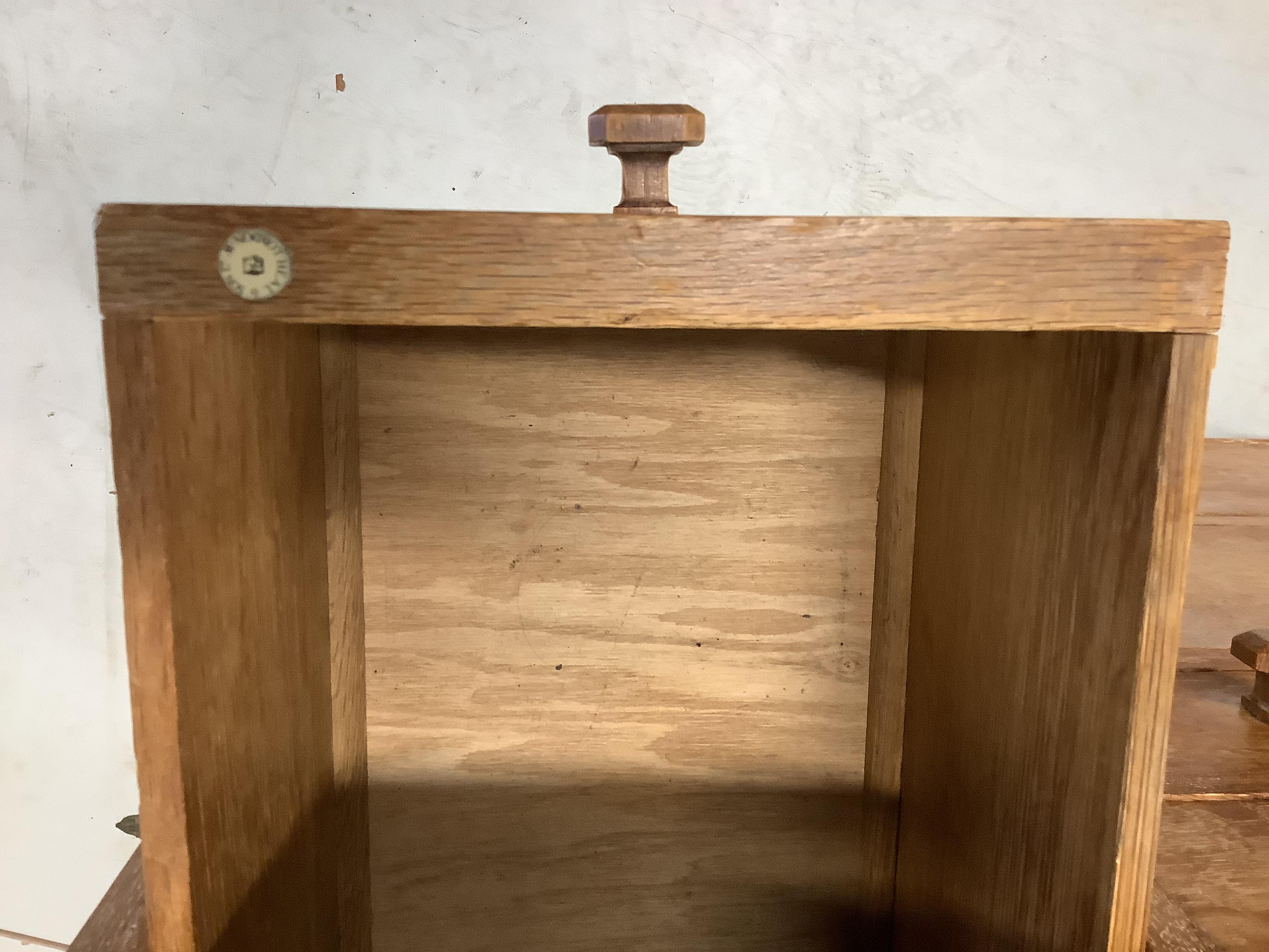 Heal & Son Ltd, London, a bleached oak six drawer chest, width 91cm, depth 47cm, height 80cm and a triple dressing table mirror